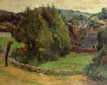 Поль Гоген Пейзаж в Понт-Авене-1886